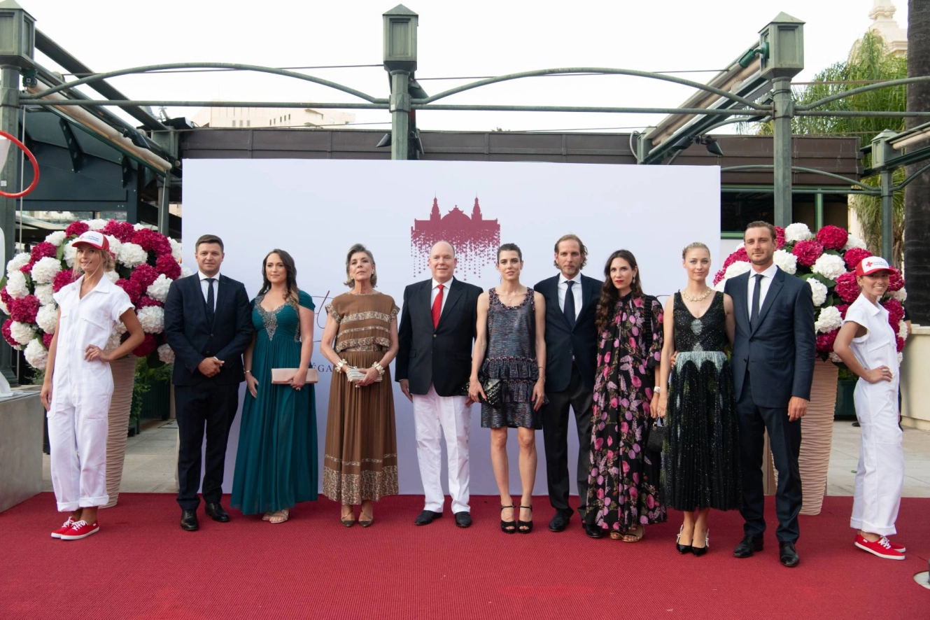 la Famille Princière au Concert d'été de la Croix Rouge monégasque le 16 juillet 2021